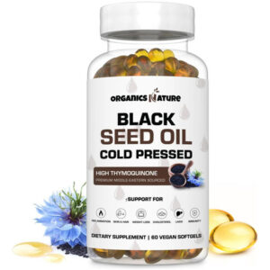 Cápsulas De Óleo De Semente Preta Organics Nature 1000mg Cáp