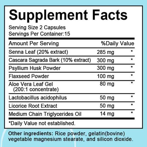 Suplemento Cleanse Balincer 15 Day Gut Detox 30 Cápsulas - Imagem 6