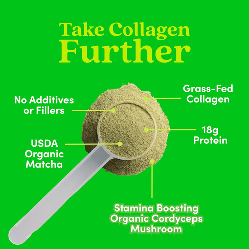 Suplemento De Peptídeos De Colágeno Matcha Para Alimentos Ad - Imagem 3