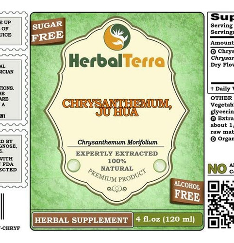 Herbal Terra Llc Glicerita De Crisântemo Orgânico 120 Ml