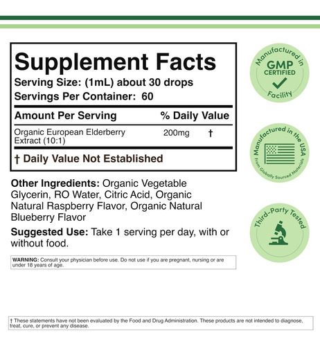 Chá De Sabugueiro Orgânico Double Wood Supplements 60 Doses - Imagem 4
