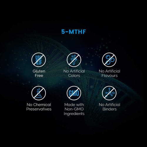 Suplemento Intelligent Labs 5-mthf L-5 Metilfolato 5 Mg 60 C - Imagem 8