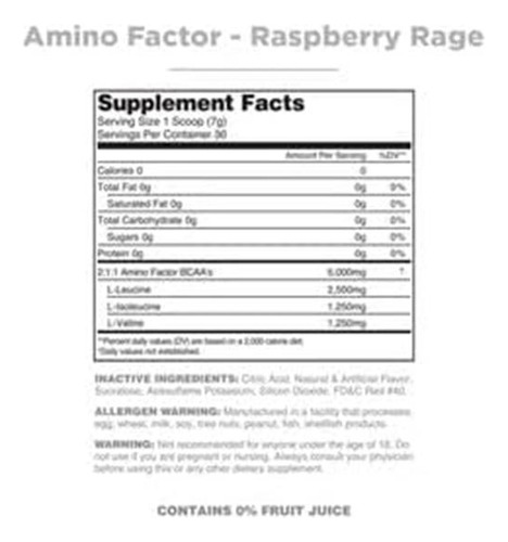 Bcaas Instanturados Por Fator Amino De Nutritoria, Raiva De - Imagem 2
