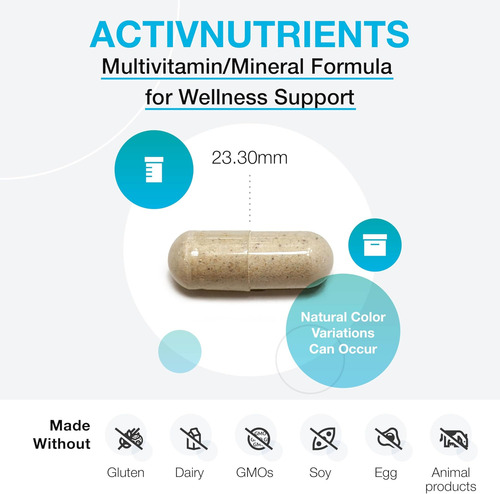 Xymogen Activnutrients Com Ferro E Cobre - Multivitamínico M - Imagem 2
