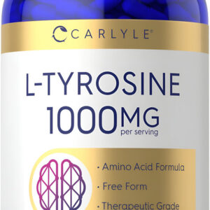 Cápsulas De Tirosina Carlyle 1000mg | 300 Cápsulas
