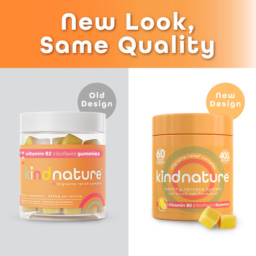 Suplemento Kind Nature Vitamin B2 Gomas Riboflavina 400mg - Imagem 3