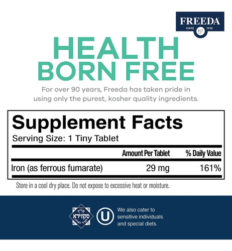 Suplemento De Ferro Freeda Freeda - Comprimidos De Ferro - Imagem 2