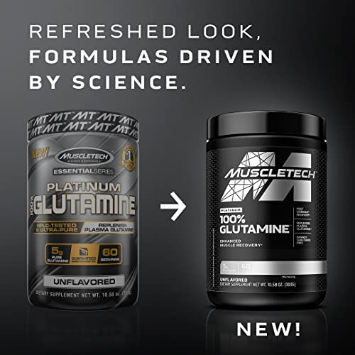 Suplemento Muscletech 100% Puro De L-glutamina Em Pó 300g - Imagem 2