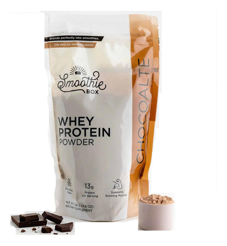Smoothiebox - Proteína De Soro De Chocolate (chocolate Whey, - Imagem 4