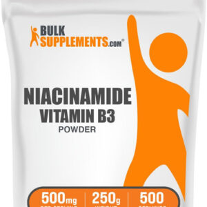 Suplemento Bulksupplements.com Niacinamida Em Pó 250g