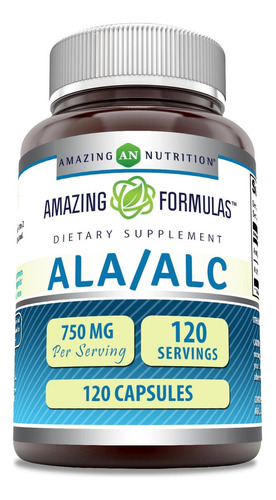 Suplemento Ala/alc Da Amazing Nutrition 750 Mg | 120 Cápsula - Imagem 7