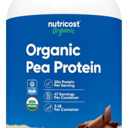 Proteína De Ervilha Orgânica Nutricost (3 Libras) Chocolate