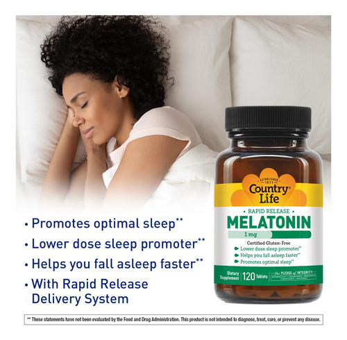 Comprimido De Liberação Rápida De 1 Mg De Melatonina Sleep A - Imagem 3