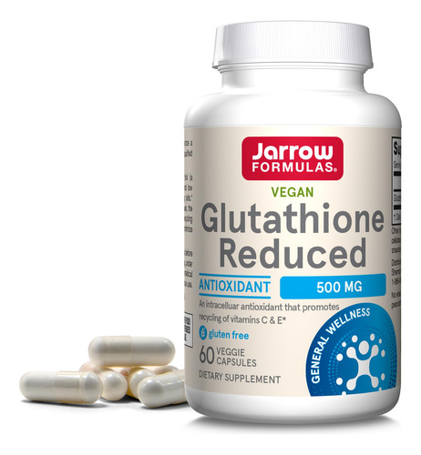 Suplemento Jarrow Formulas Glutationa Reduzida 500 Mg 60 Cáp