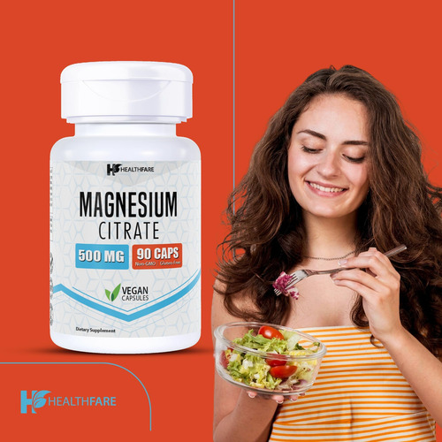 Cápsulas De Citrato De Magnésio Da Saúde | 500mg | 90 Cápsul - Imagem 6