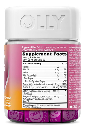 Olly Focus Gummies, 20 Unidades, Vegetariano - Imagem 8