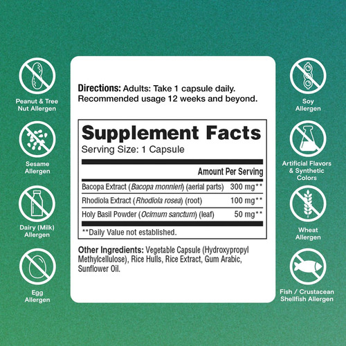 Suplemento Cognitivo Diário One A Day Com Bacopa E Rhodiola - Imagem 8