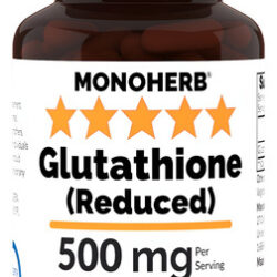 Monoherb Glutationa Reduzida 500 Mg - 60 Cápsulas Veganas
