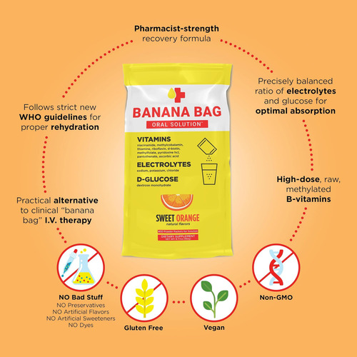 Solução Oral Em Saco De Banana: Laranja Doce (pacote Com 5) - Imagem 2