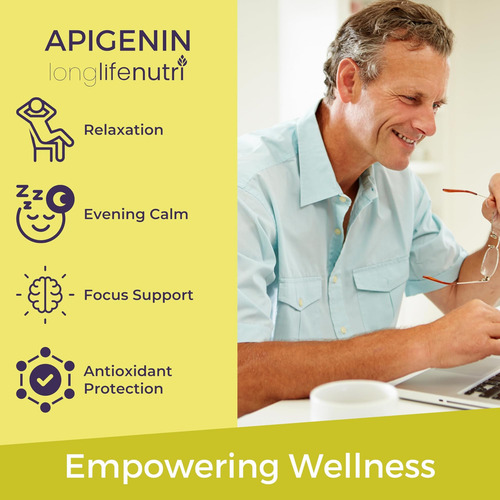 Apigenina 100mg-bioflavonóide Natural Do Extrato De Camomila - Imagem 12