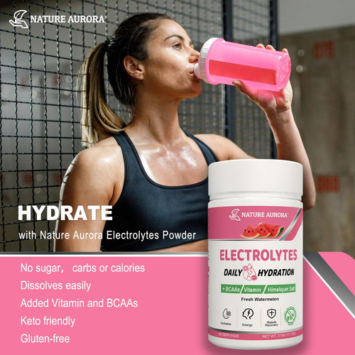 Eletrólito Em Pó Nature Aurora Fresh Watermelon Flavor - Imagem 4