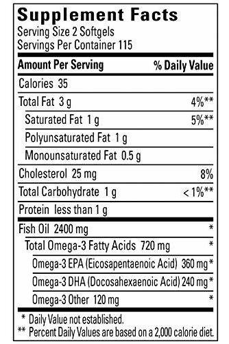 Óleo De Peixe Feito Na Natureza 1200 Mg 230 Cápsulas Gelatin - Imagem 2