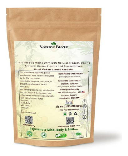 Nature Blaze Musli Branco Natural Blaze 113g - Imagem 5