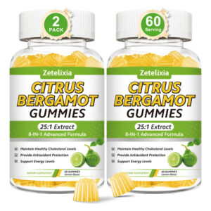 Suplemento Zetelixia Citrus Bergamota, Pacote Com 2 Gomas De