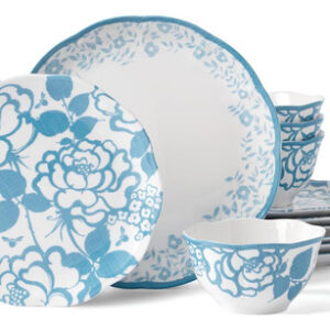 Conjunto De Louças Lenox Butterfly Meadow Cottage De 12 Peça