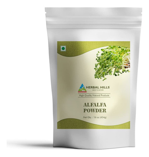 Pó De Alfafa Herbal Hills Da Herbal Hills | 454 G (16 Oz)