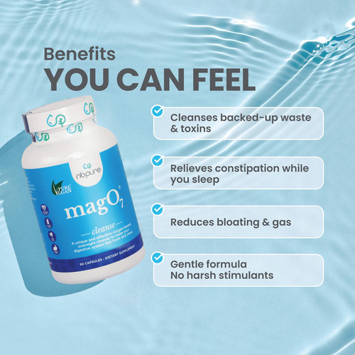 Colon Cleanse Nbpure Mago7 Detox 30 Cápsulas Com Magnésio - Imagem 4
