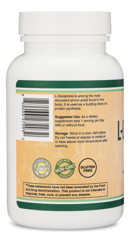 Cápsulas De L-glutamina 1000mg Da Double Wood Supplements - Imagem 9