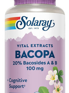 Solaray Bacopa Ayurvédica, 100 Mg | 60 Cápsulas