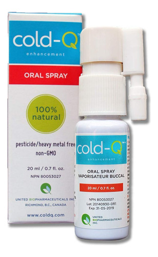 Suplemento Em Spray Cold-q Natural Cold-q 0,7 Oz