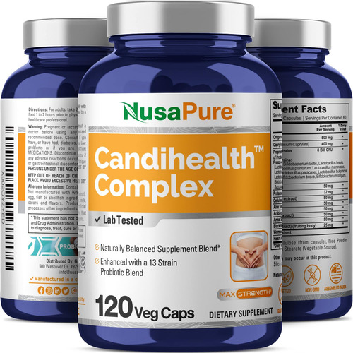 Suplemento Nusapure Candihealth Complex 120 Cápsulas Vegetai - Imagem 4