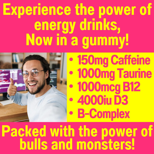 Shizam Taurina 1000 Mg Cafeína 150 Mg Gomas Energéticas Com - Imagem 8