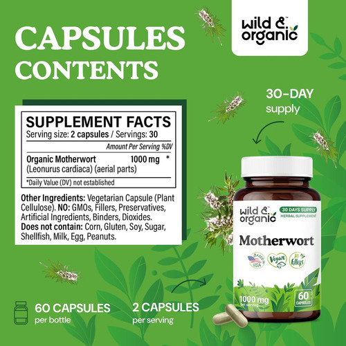 Cápsulas Mãe Da Selva Selvagem E Orgânica 1000 Mg - 60 Vegan - Imagem 6
