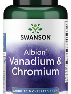 Swanson Albion Vanádio E Cromo 60 Cápsulas Veganas