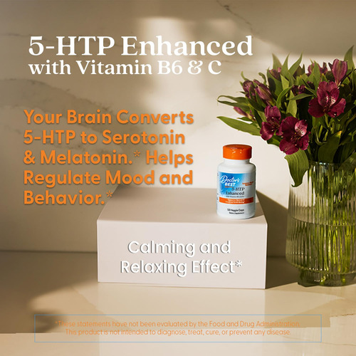 Suplemento Doctor's Best 5-htp Enhanced Mental Health 120 Ca - Imagem 8
