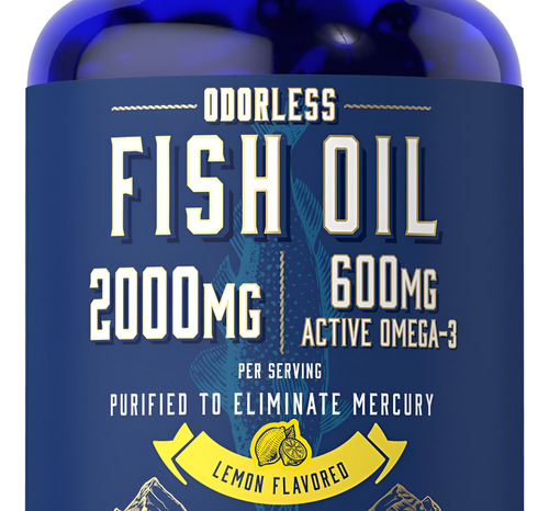 Óleo De Peixe Carlyle 2000mg | 90 Géis Inodoros