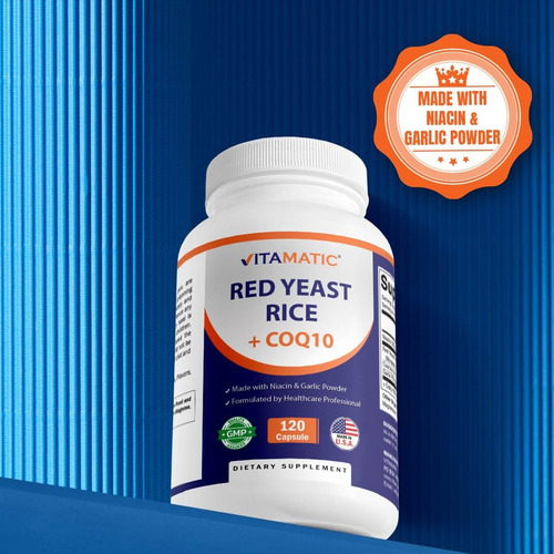 Arroz Vermelho Levedado Vitamatic Sem Citrinina 1200 Mg - Imagem 5