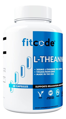 Cápsulas De L-teanina Fitcode 200mg Para Foco E - Imagem 2