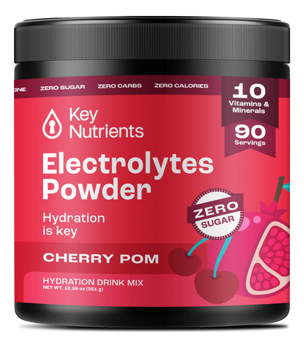 Eletrólitos Em Pó Keynutrients Zero Calorie 90/40/20 Serv