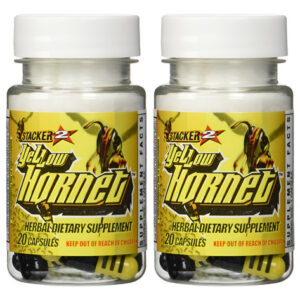 Suplemento Stacker 2 Yellow Hornet Ephedra Free 2 Frascos