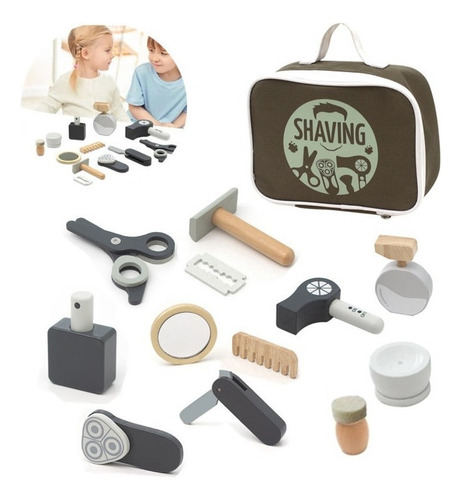 . Brinquedo Educativo De Saco De Barbeiro Infantil De