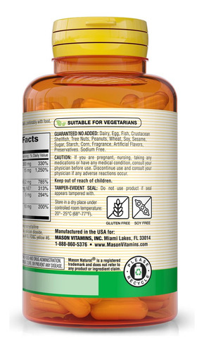 Mason Natural Complexo B Com Vitamina C - 100 Cápsulas - Imagem 4