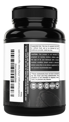 Dorado Nutrition Comprimidos De Carvão Ativado Orgânico 120 - Imagem 4