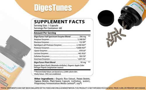 Digestunes ' Enzimas Digestivas Premium Para Digerir Facilme - Imagem 16
