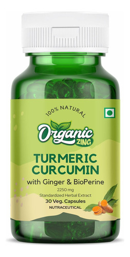 Zing Orgânico Cúrcuma Orgânica Com Gengibre E Bioperine 2250 - Imagem 2