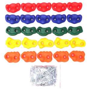 25 Peças De Escalada Em Para Crianças Coloridas Sem Corda